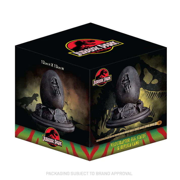 JURASSIC PARK 30ANS - Set Oeuf + Canne - Réplique Edition limitée