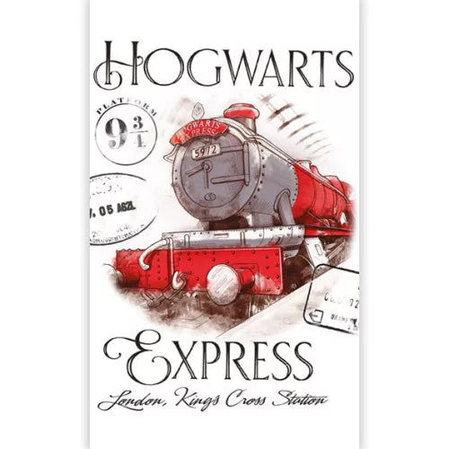 Serviette de toilette, serviette de toilette, serviette de toilette Harry Potter Express 30x50 cm