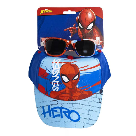 Ensemble lunettes de soleil et casquette de baseball Spiderman