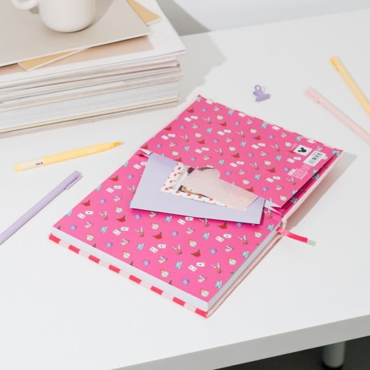 ALICE - Chat du Cheshire - Notebook Pelucheux Premium - Format A5