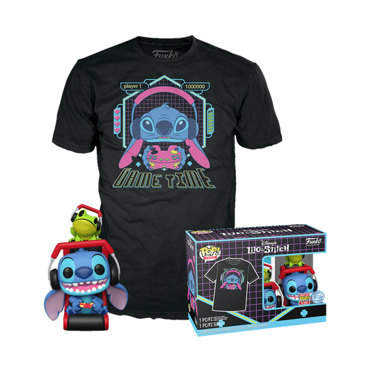 LILO STITCH - POP N° XXX - Gmr Stitch avec grenouille + T-shirt (L)