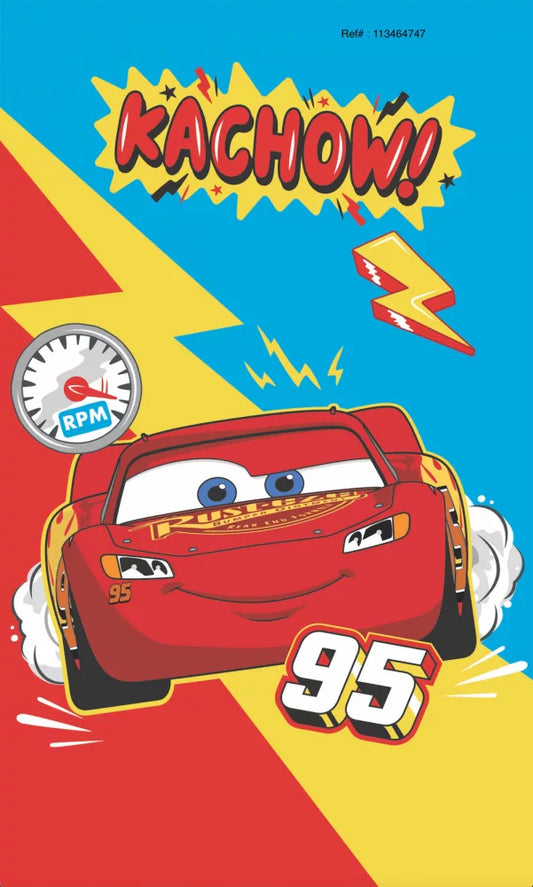 Serviette de toilette Disney Cars Kachow, serviette de toilette, serviette 30x50 cm