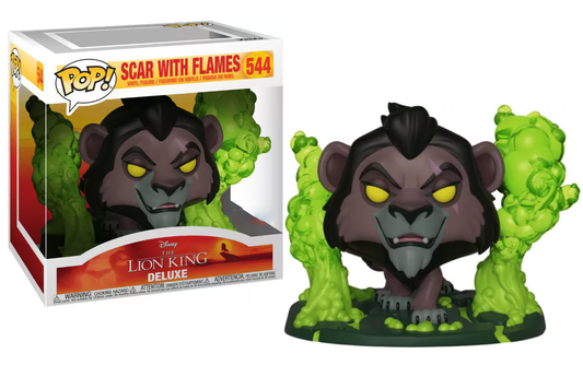 LE ROI LION - POP Deluxe N° 544 - Scar avec flammes